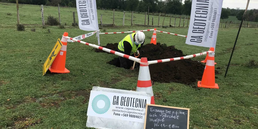 Illustrative image of Infiltration test (Porchet/Double-ring infiltrometer) in Melbourne