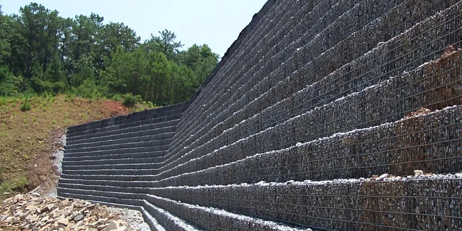 Illustrative image of MSE (Mechanically Stabilized Earth) wall design in Melbourne