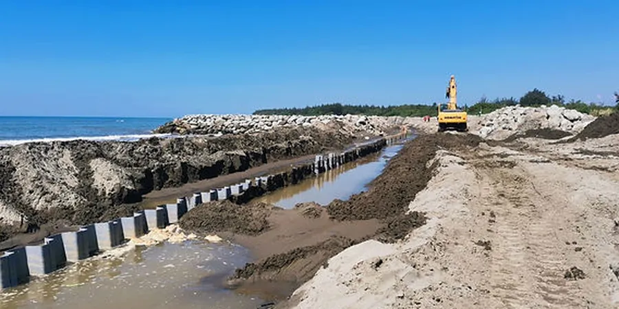 Illustrative image of Sheet pile wall design in Melbourne